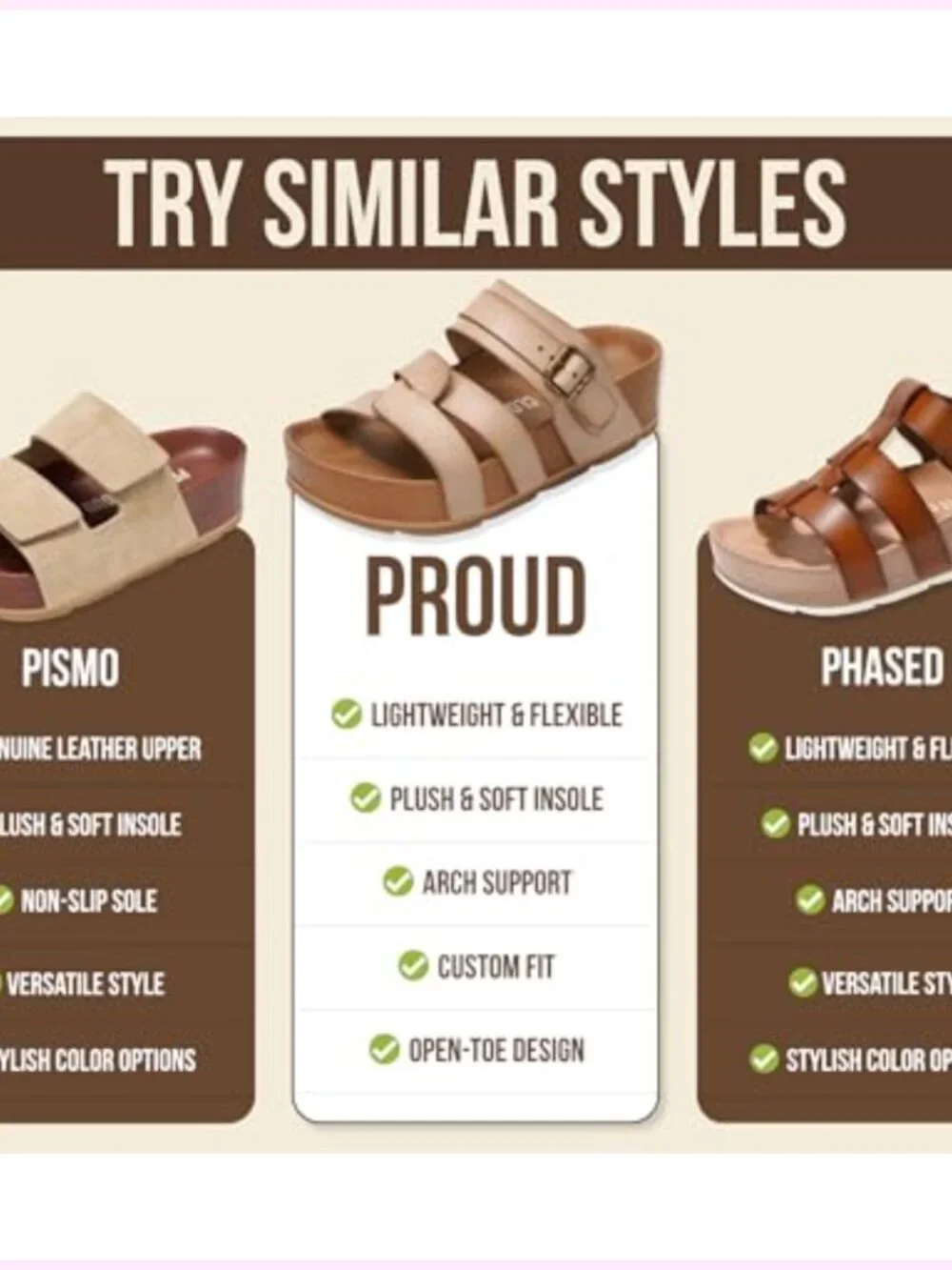 Strappy Wedge Platform Sandals with Plush Soft Insole Non Slip Lightweight